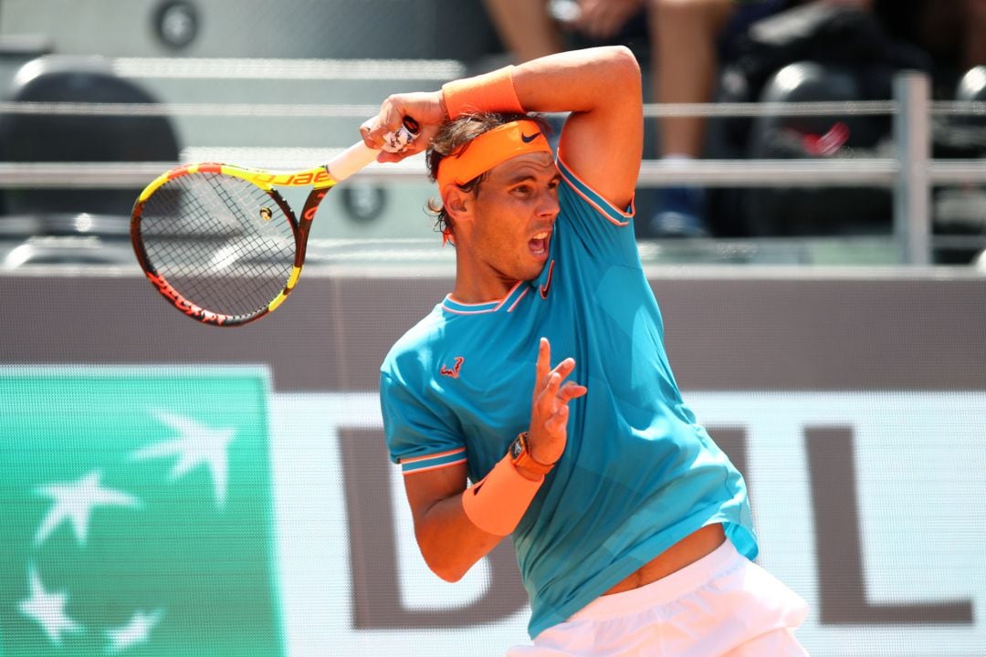 Nadal en el torneo de Roma.