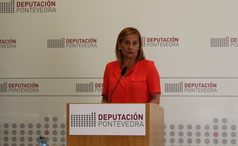 La presidenta de la Diputación de Pontevedra, Carmela Silva