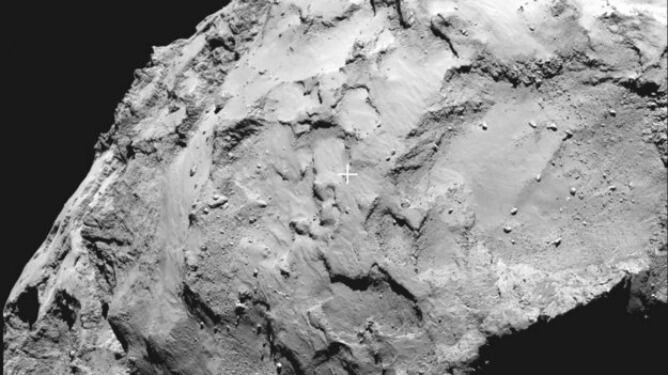 Los científicos de la ESA han elegido este lugar del cometa &quot;67P/ Churyumov-Gerasimenko&quot; para el aterrizaje del módulo Philae