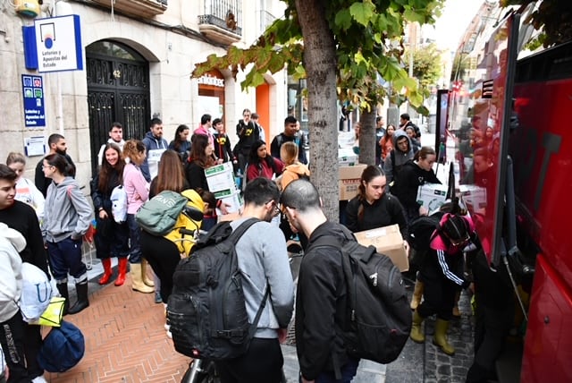 Voluntarios de la UPV en Alcoy para las poblaciones afectadas por la DANA