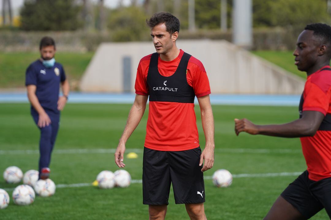 Juan Villar en el campo Anexo. 