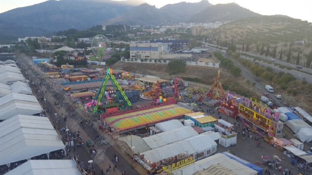 Vista aérea de la feria de San Lucas.