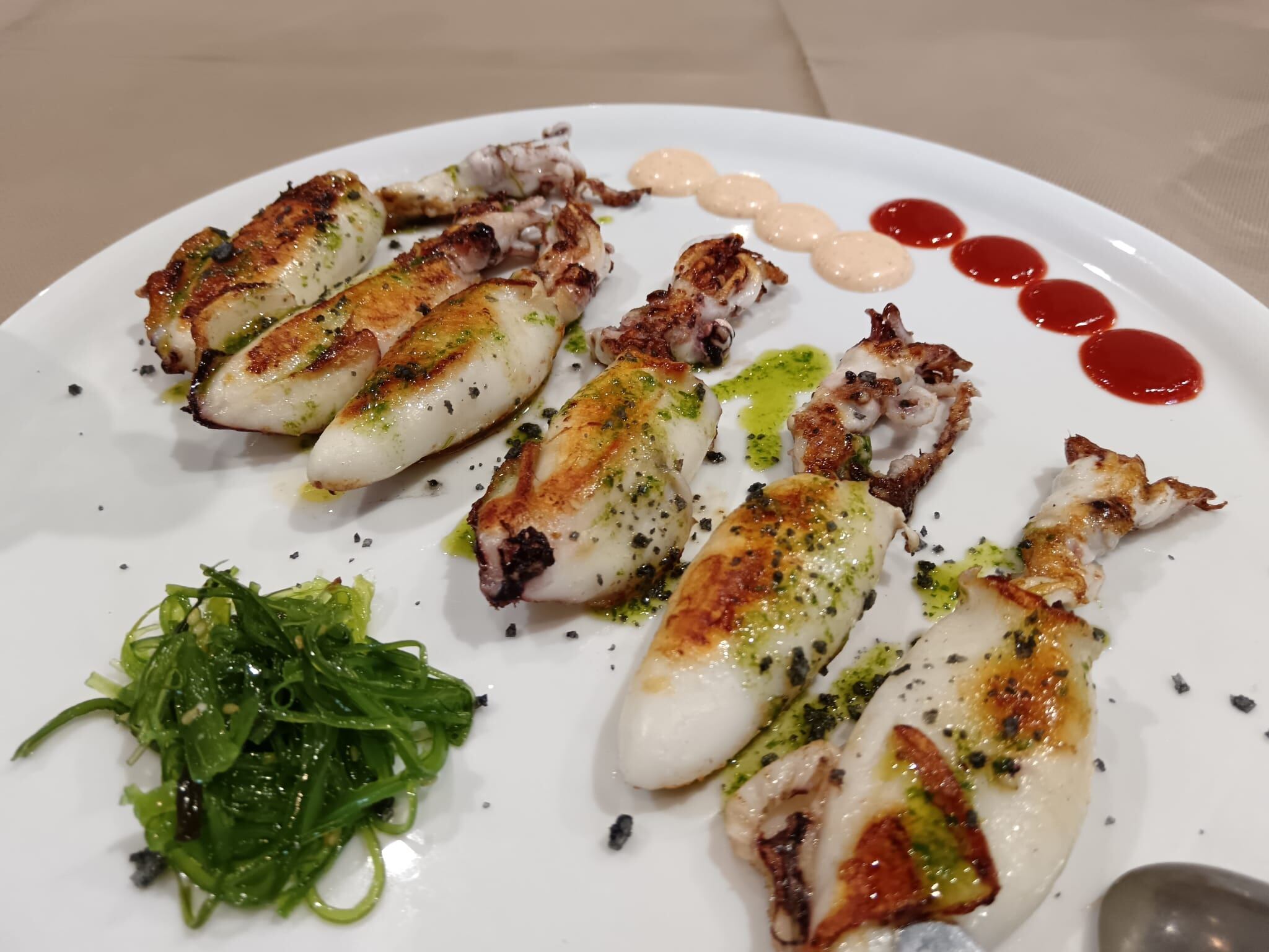 Chipirones a la plancha