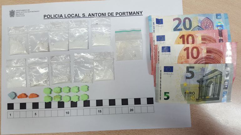 Imagen del material incautado