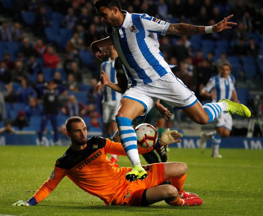 Willian José en un partido contra el Betis