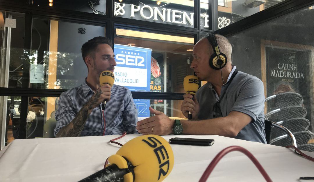 Fernando Calero y José Ignacio Tornadijo en Brasería Poniente