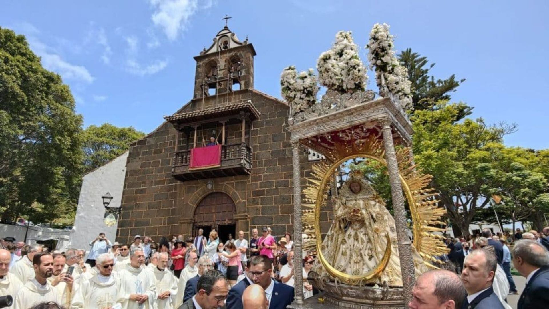 La Virgen de las Nieves, en peregrinación por toda la isla de La Palma.