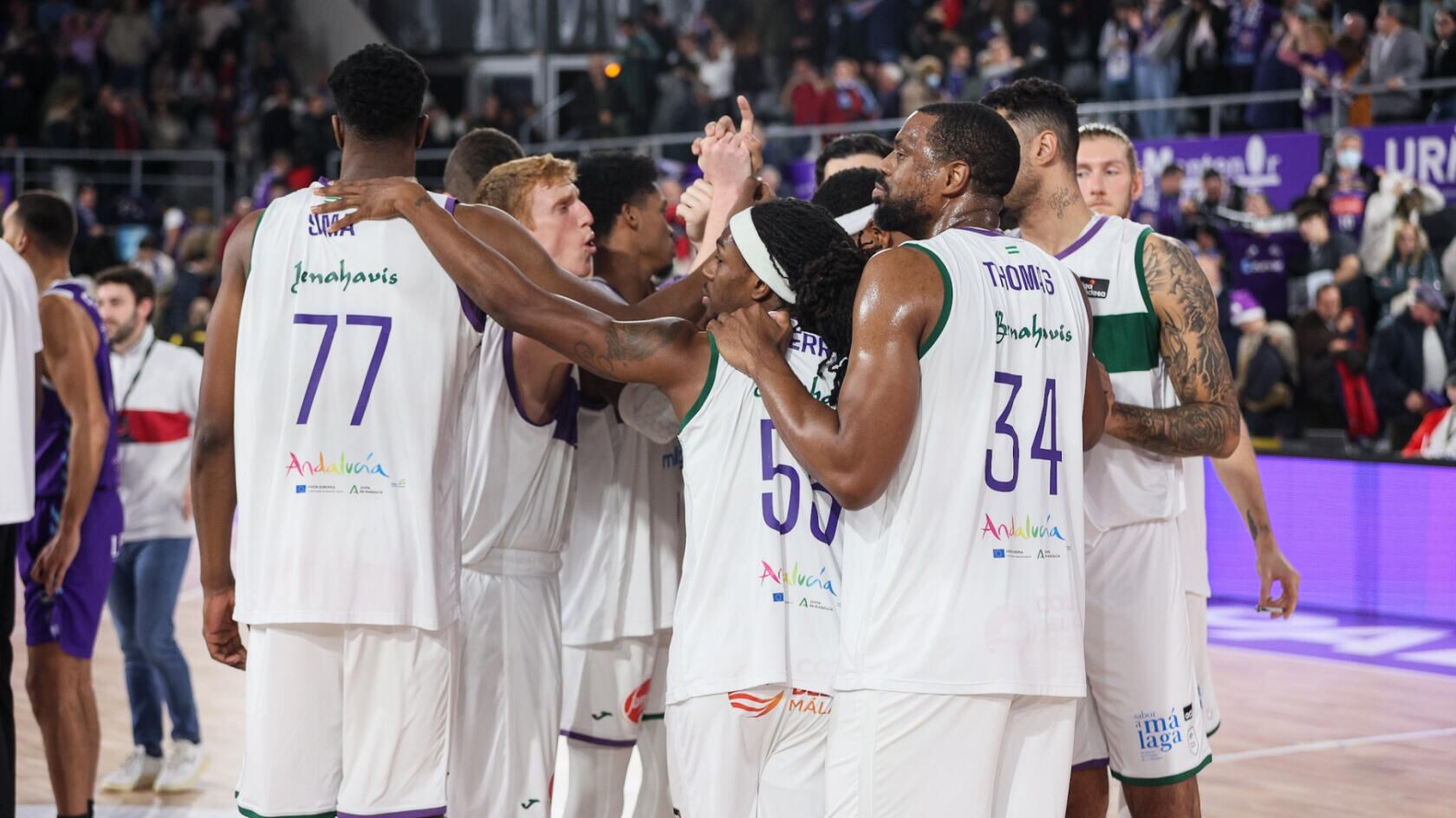 El Unicaja tras la victoria conseguida en la pasada jornada contra el Zunder Palencia