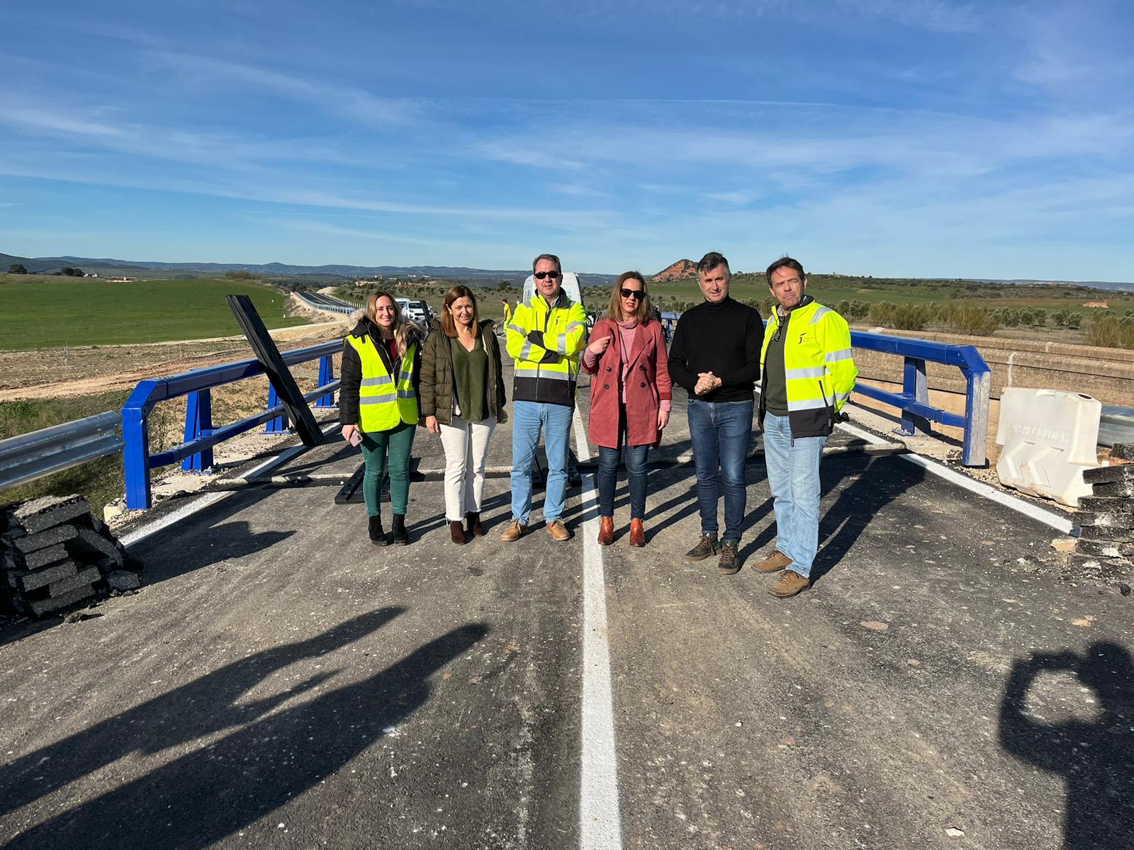 Visita obras de acceso a Villarrodrigo