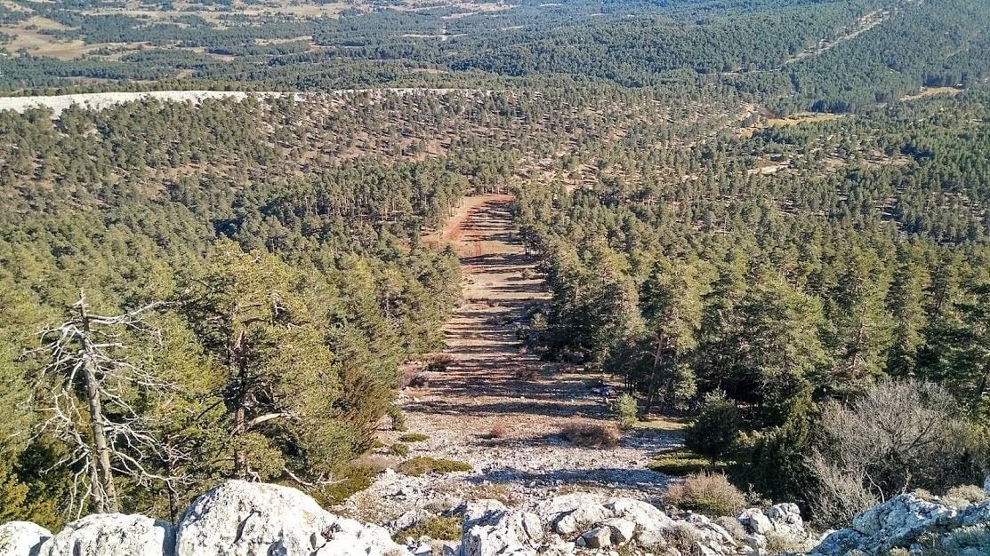 Antigua pista de esquí de la Mogorrita.