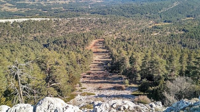 Antigua pista de esquí de la Mogorrita.