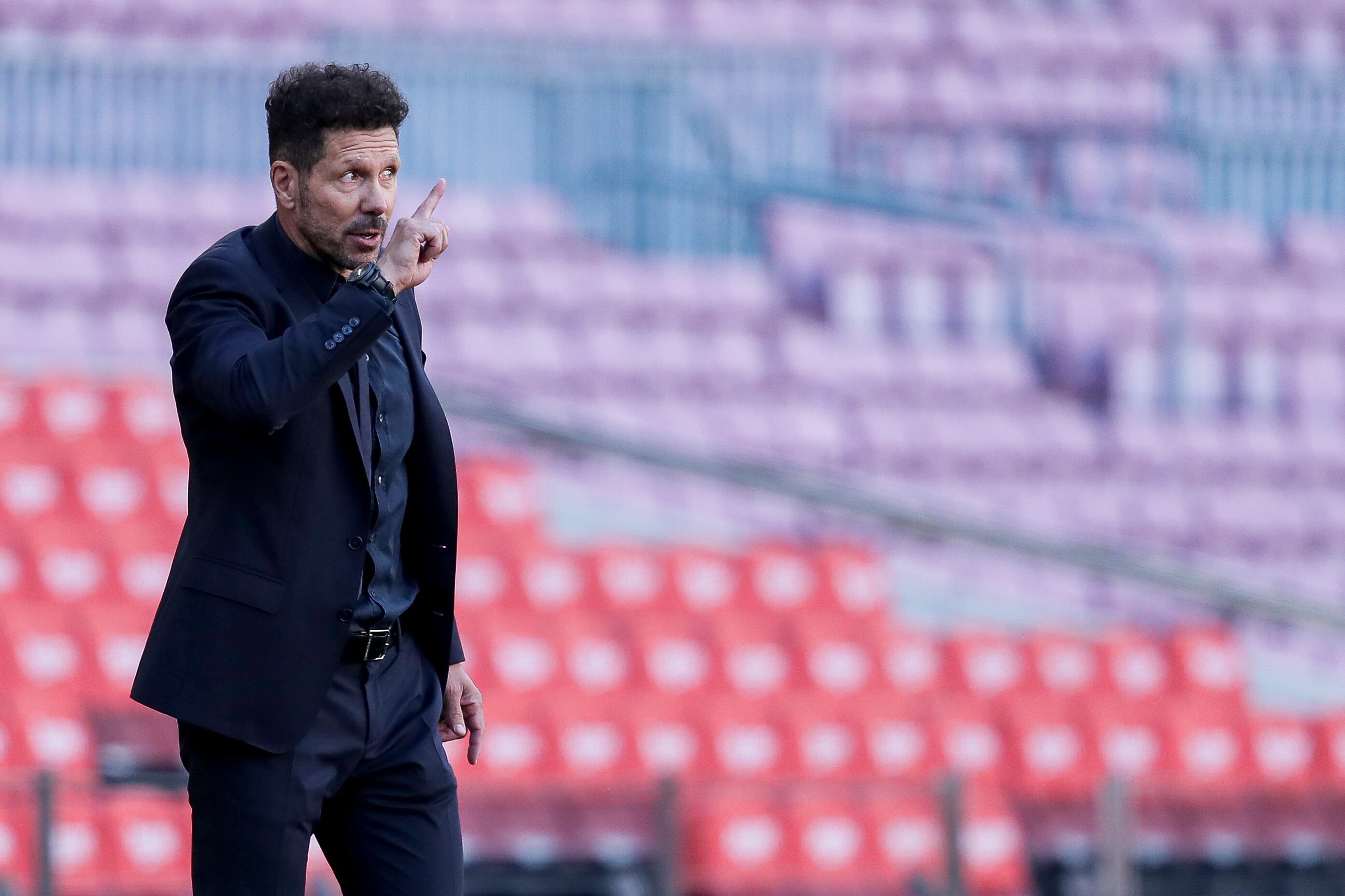 Cholo Simeone en el Camp Nou