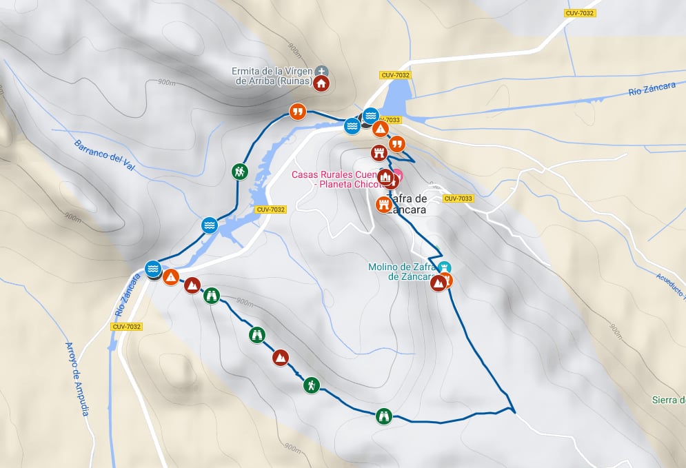 Mapa de la ruta.