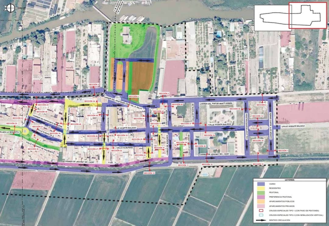 Proyecto del Ayuntamiento de València para mejorar la accesibilidad en El Palmar. 