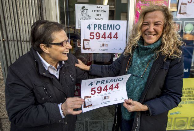 El 59.444, cuarto premio del Sorteo Extraordinario de la Lotería de Navidad, ha sido vendido en parte en el establecimiento de prensa y lotería de Pilar Díaz en Toledo.