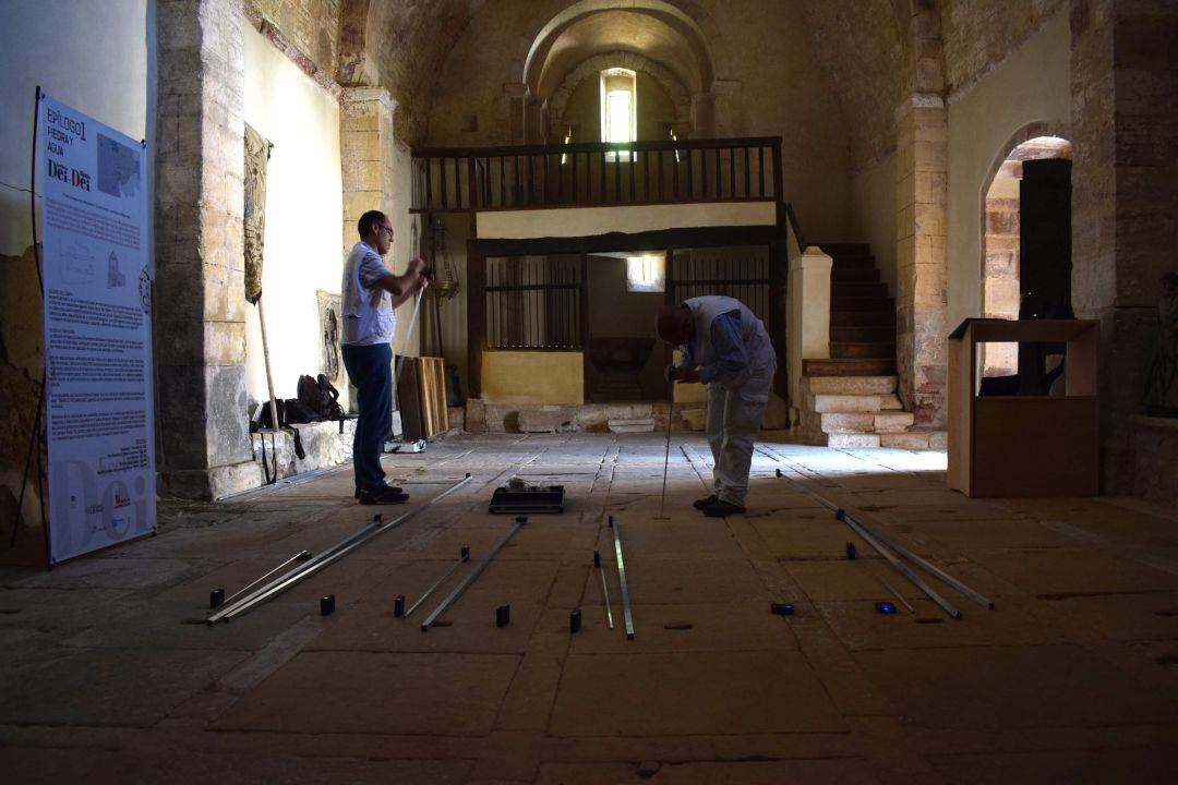 Imagen de la aplicación del proyecto en la iglesia de Becerril del Carpio (Palencia)