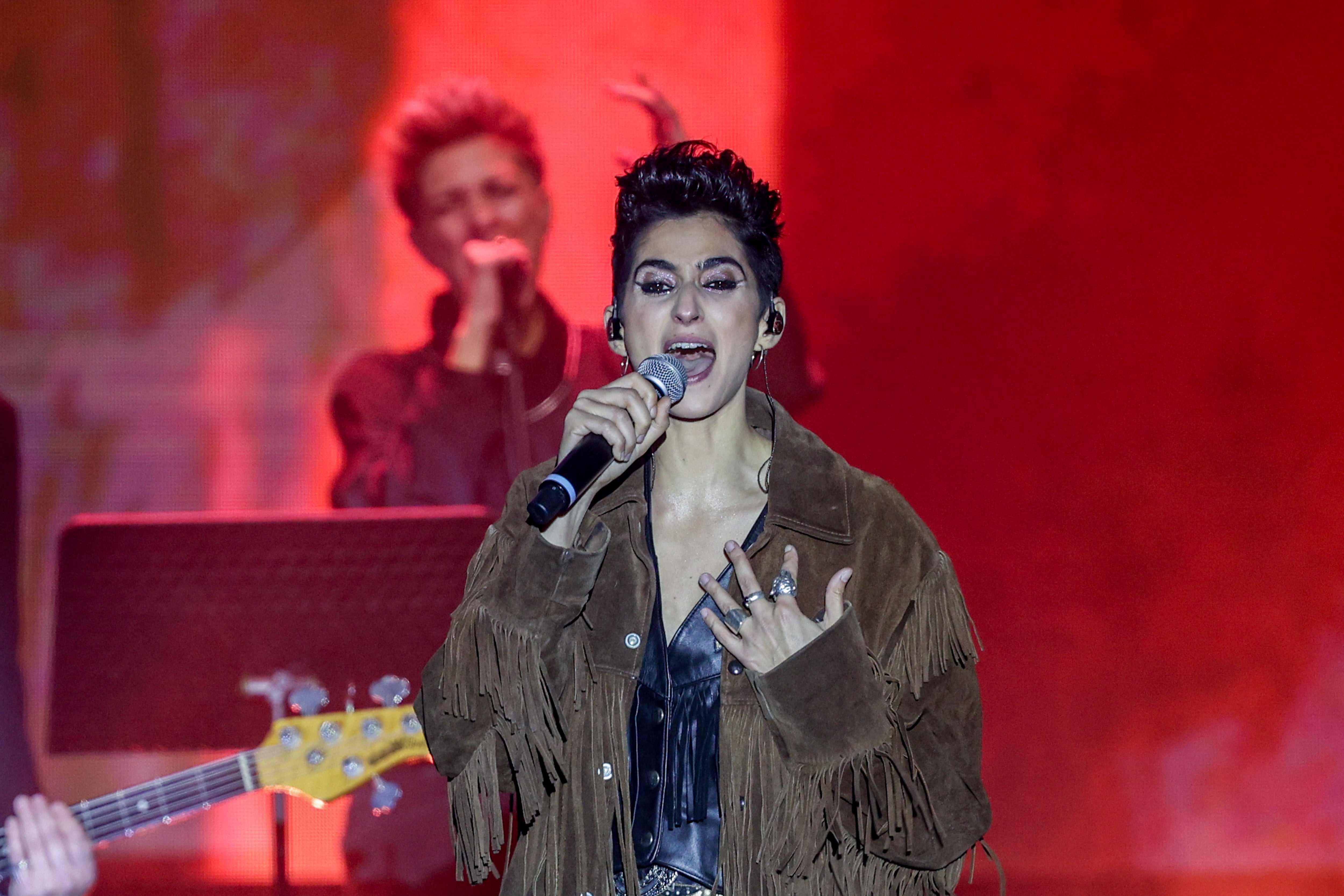 Alba Flores en una fotografía de archivo durante un concierto.