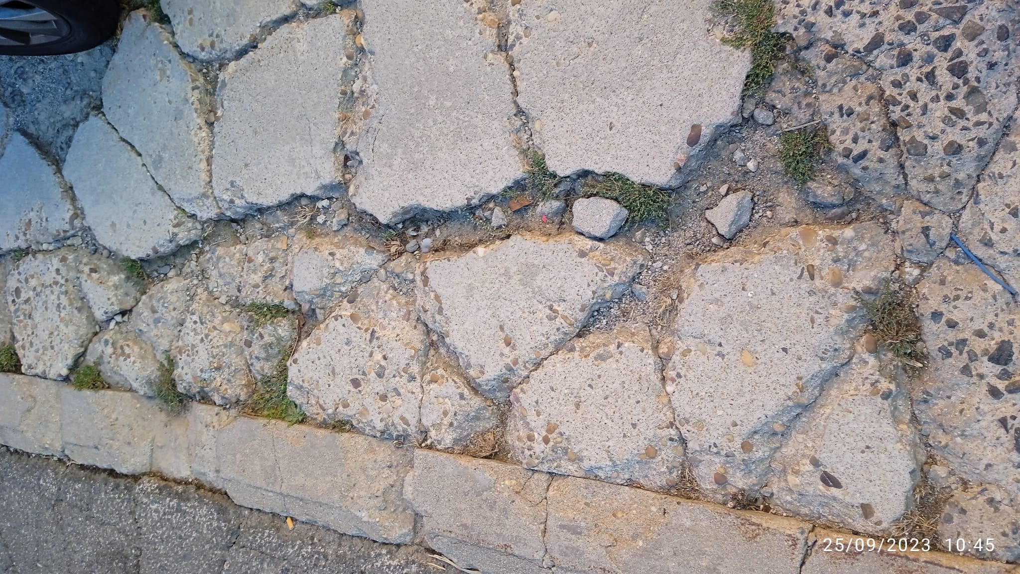 Estado de la calle Río Becerril