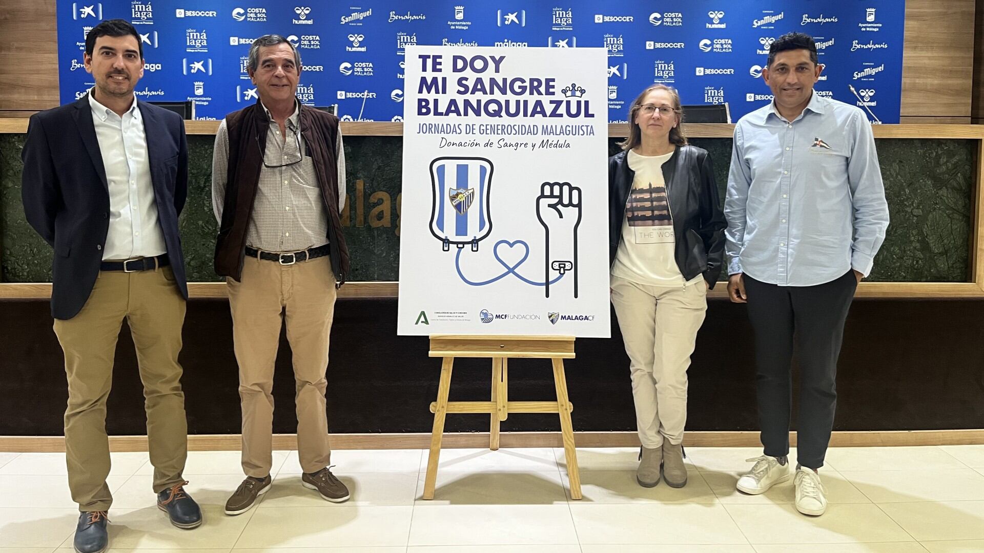 La Fundación del Málaga organiza para este miércoles una jornada de donación de sangre en el Estadio de La Rosaleda