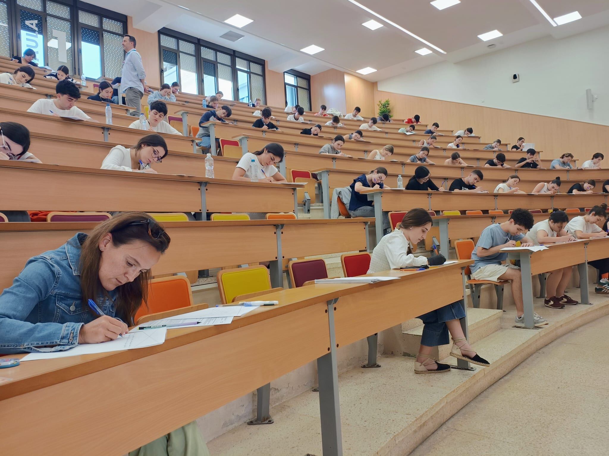 Uno de los exámenes celebrados este martes