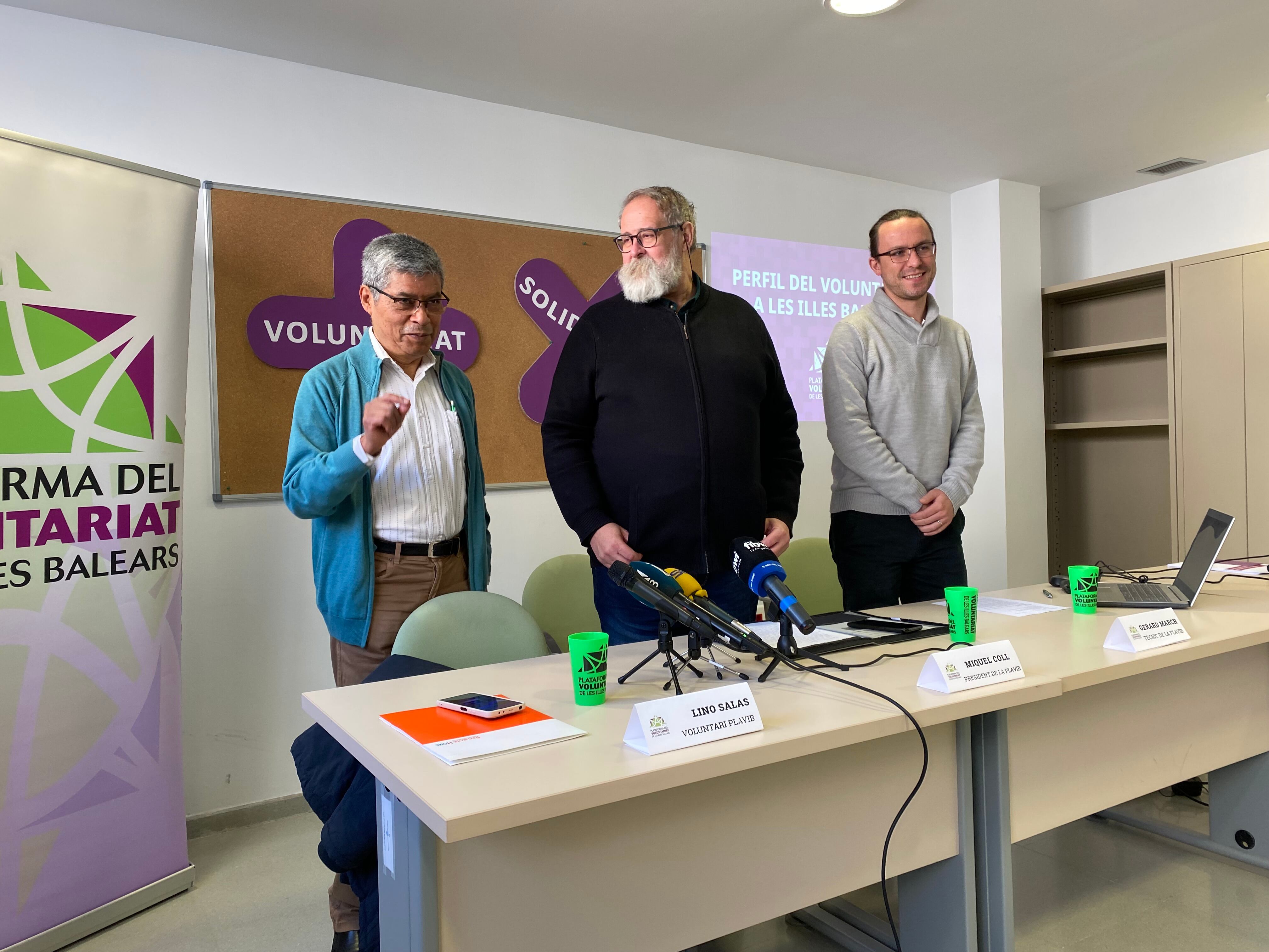 Miembros de la Plataforma del Voluntariado de Baleares