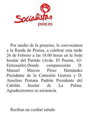 Convocatoria de prensa