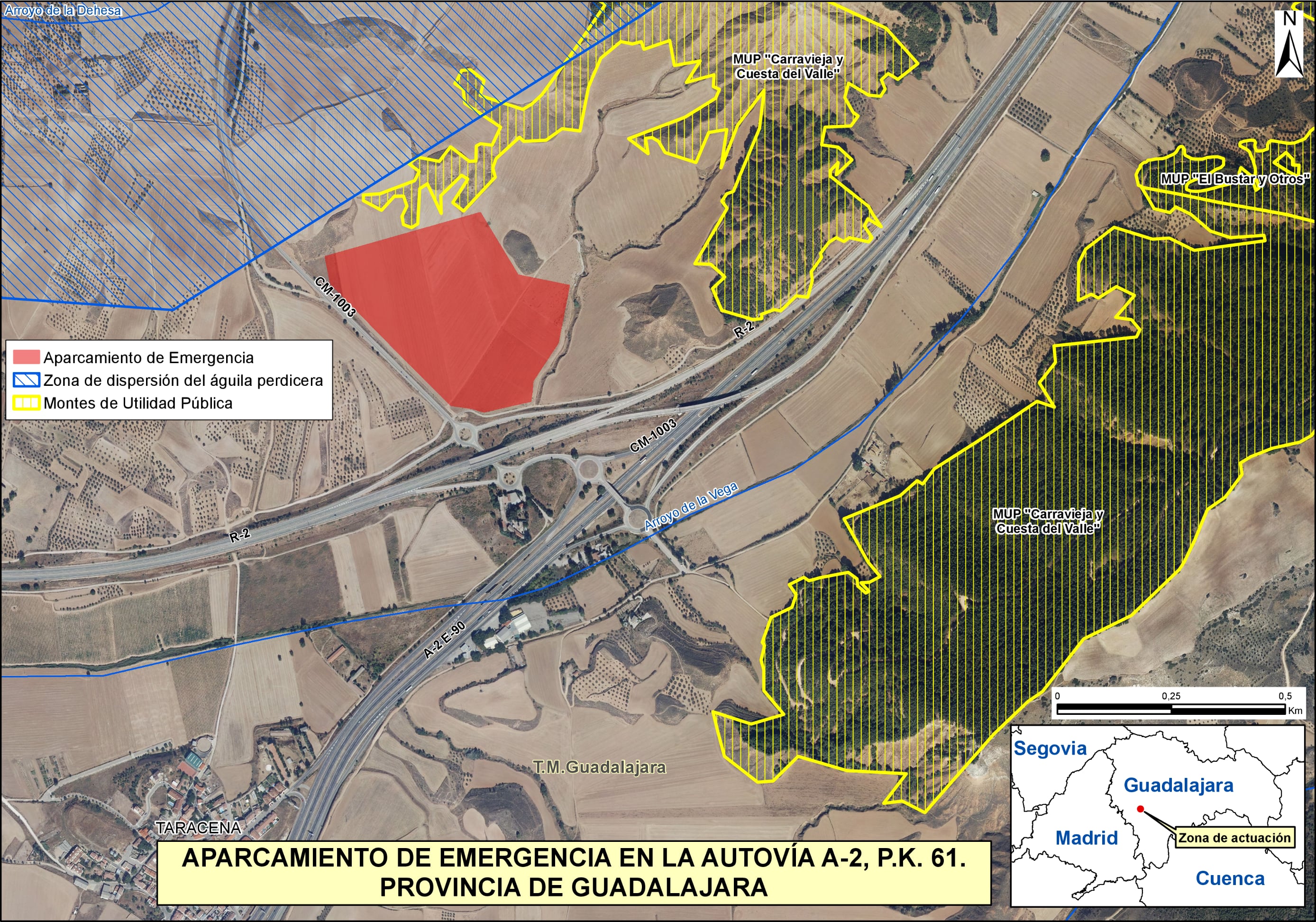 Plano de situación del aparcamiento