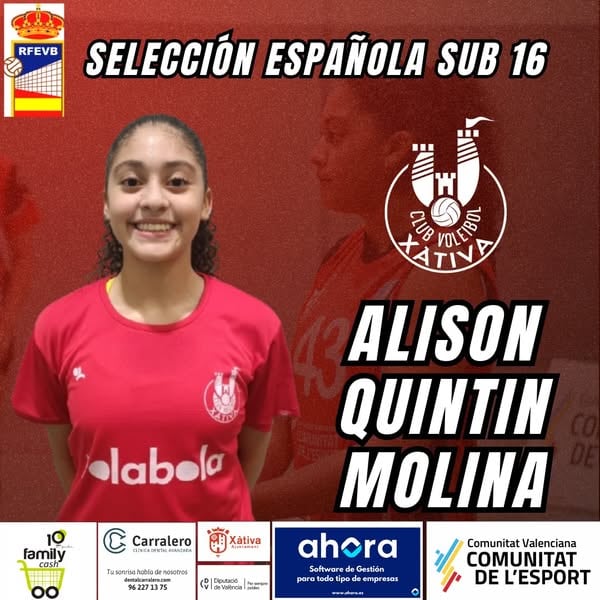 Alison Quintín, jugadora del CV Xàtiva