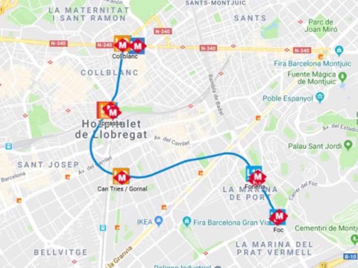 El Metro arriba als barris de la Marina