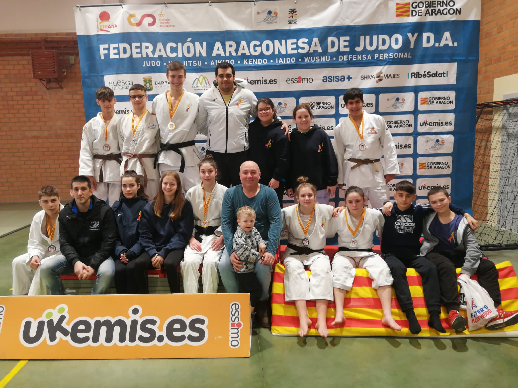 Cadetes del Club Judo Binéfar