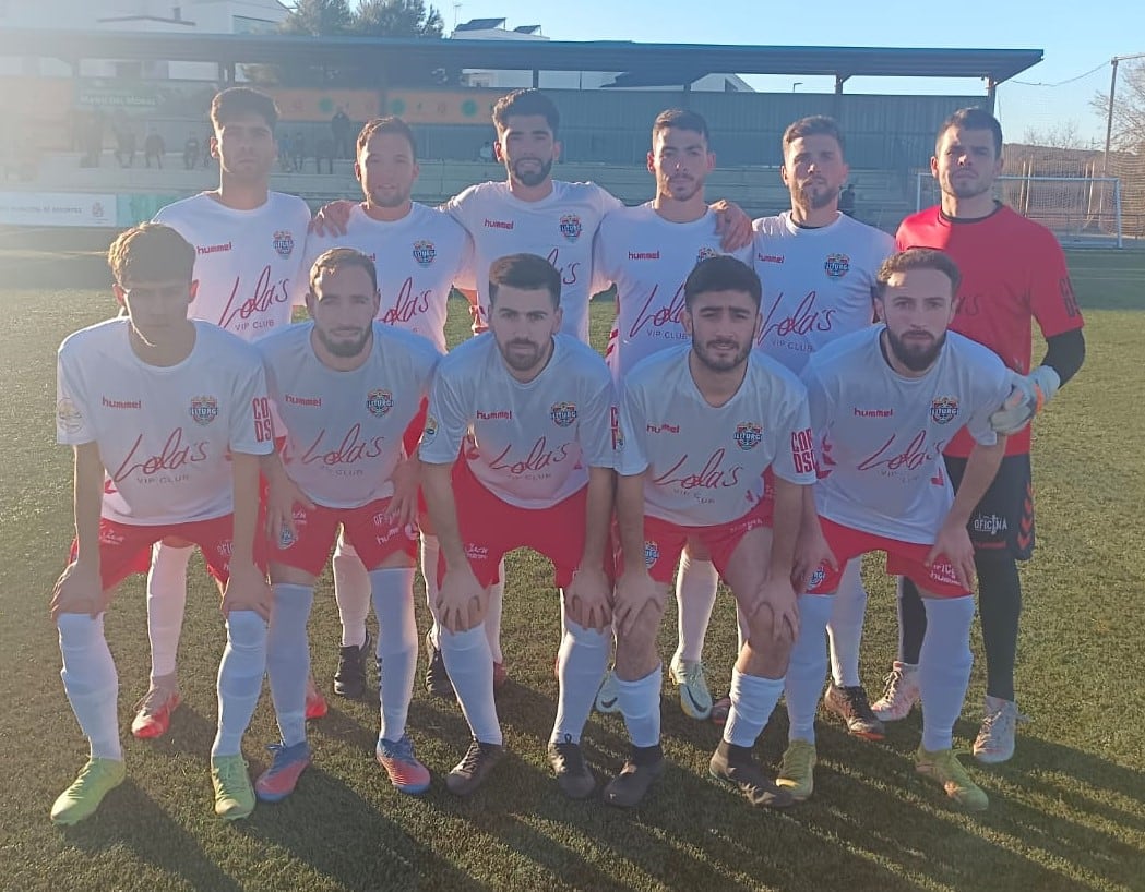 Equipo inicial del Iliturgi CF en el partido ante el Inter de Jaén.