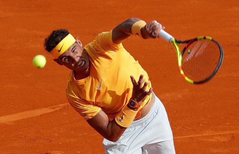 Rafael Nadal, en su partido ante Aljaz Bedene.