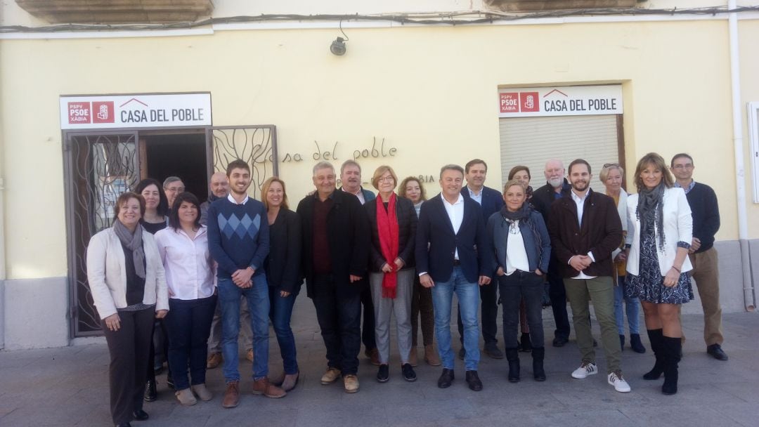 Candidatura completa del PSPV-PSOE de Xàbia para las elecciones municipales del 26 de mayo.