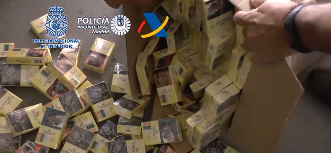 Algunas de las 48.000 cajetillas intervenidas