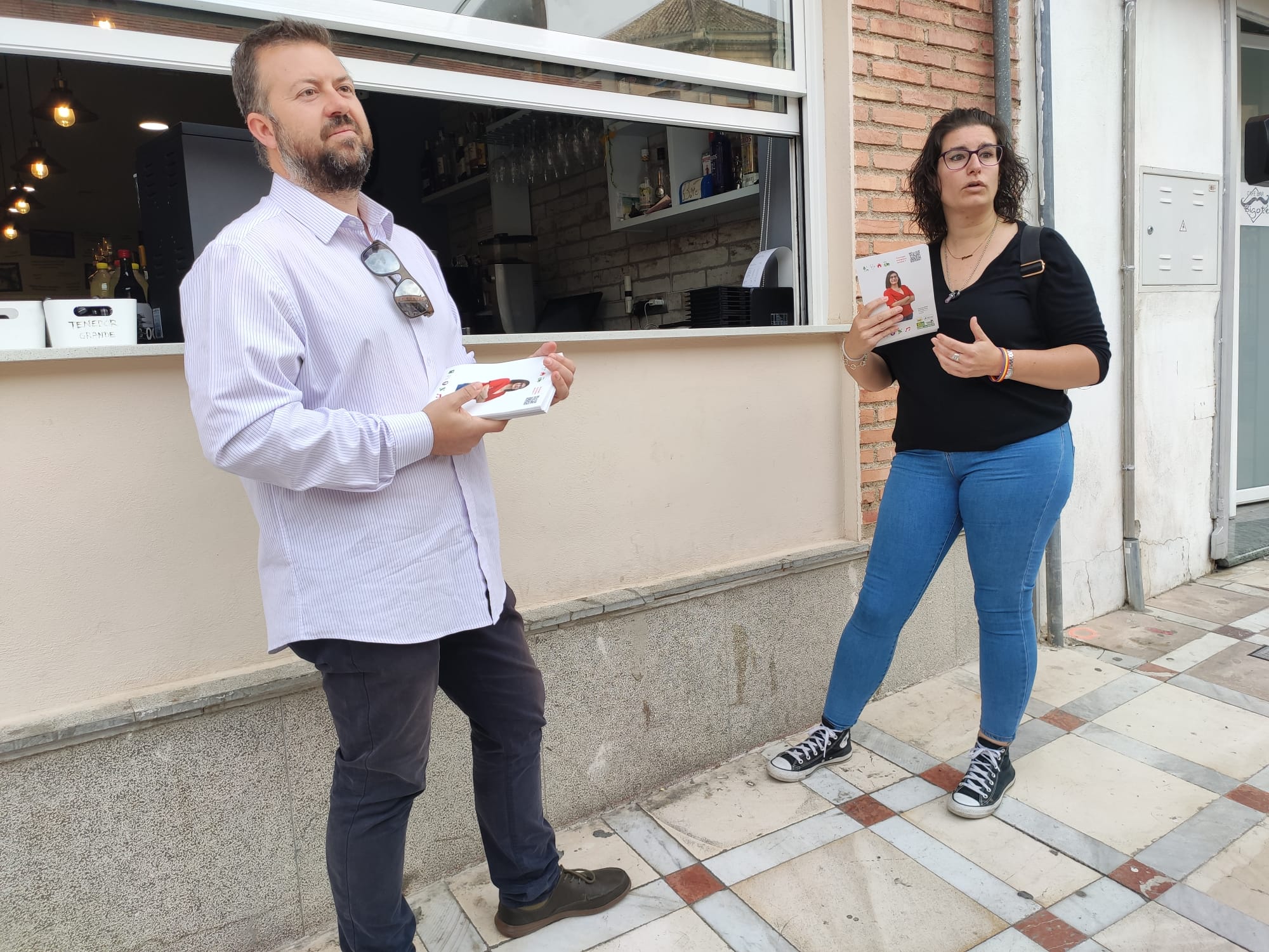 Jesús Serrano y Carmen Soria, de la candidatura de la coalición &#039;Para la Gente&#039; en Jaén