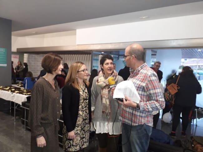 Con Elena, Sara y Bea