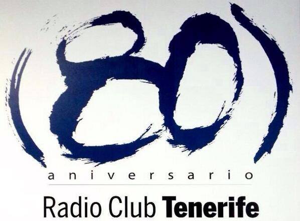 Logotipo del 80 aniversario de Radio Club Tenerife
