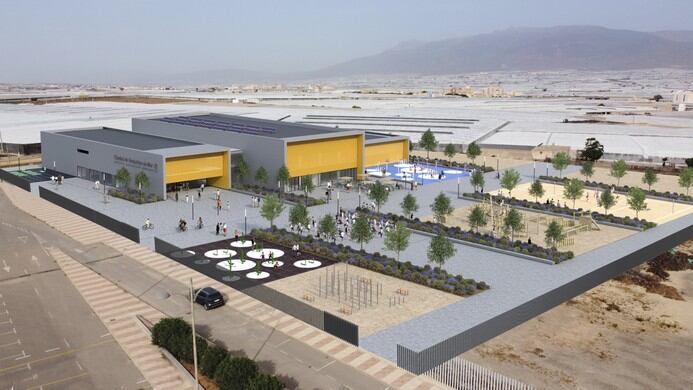 Proyecto del centro deportivo urbano de Roquetas de Mar.