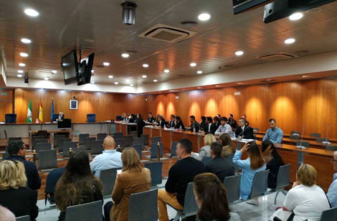 Vista de la Sala durante el primer juicio a los acusados por la muerte de Pablo Podadera en marzo de 2019