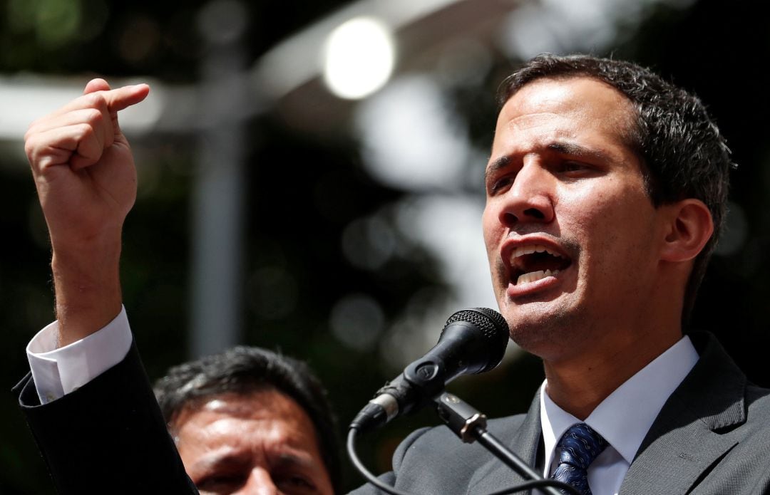 El autoproclamado presidente de Venezuela, Juan Guaidó