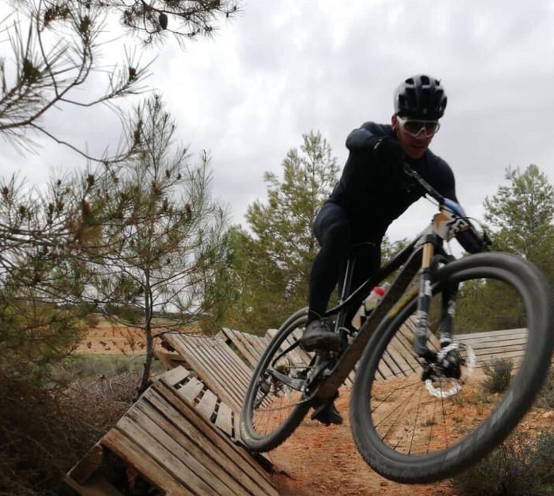 Biker durante una prueba