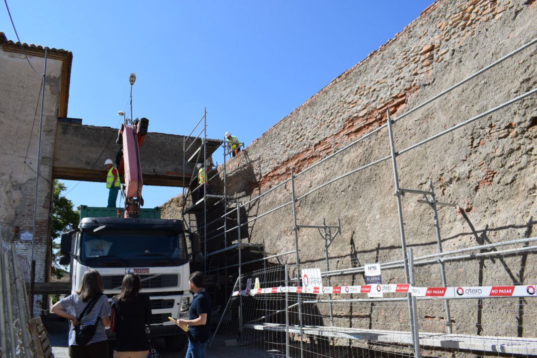 Inicio de las obras en la Alcazaba de Guadix.