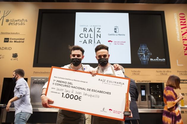 Javier Sanz y Juan Sahuquillo (Cañitas Maite, Casas Ibáñez, Albacete) también han ganado el III Concurso Nacional de Escabeches.