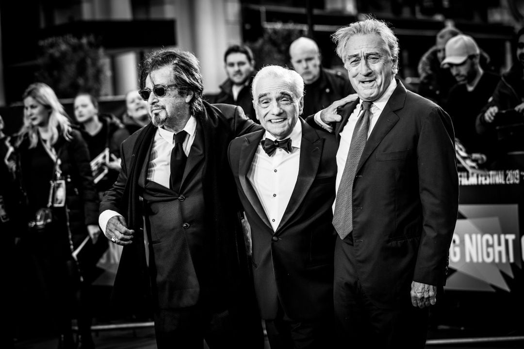 Al Pacino, Martin Scorsese and Robert De Niro en el 63rd BFI London Film Festival