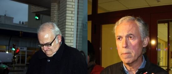 Josep Prat i Carles Manté, després de declarar als Jutjats de Reus pel cas Innova