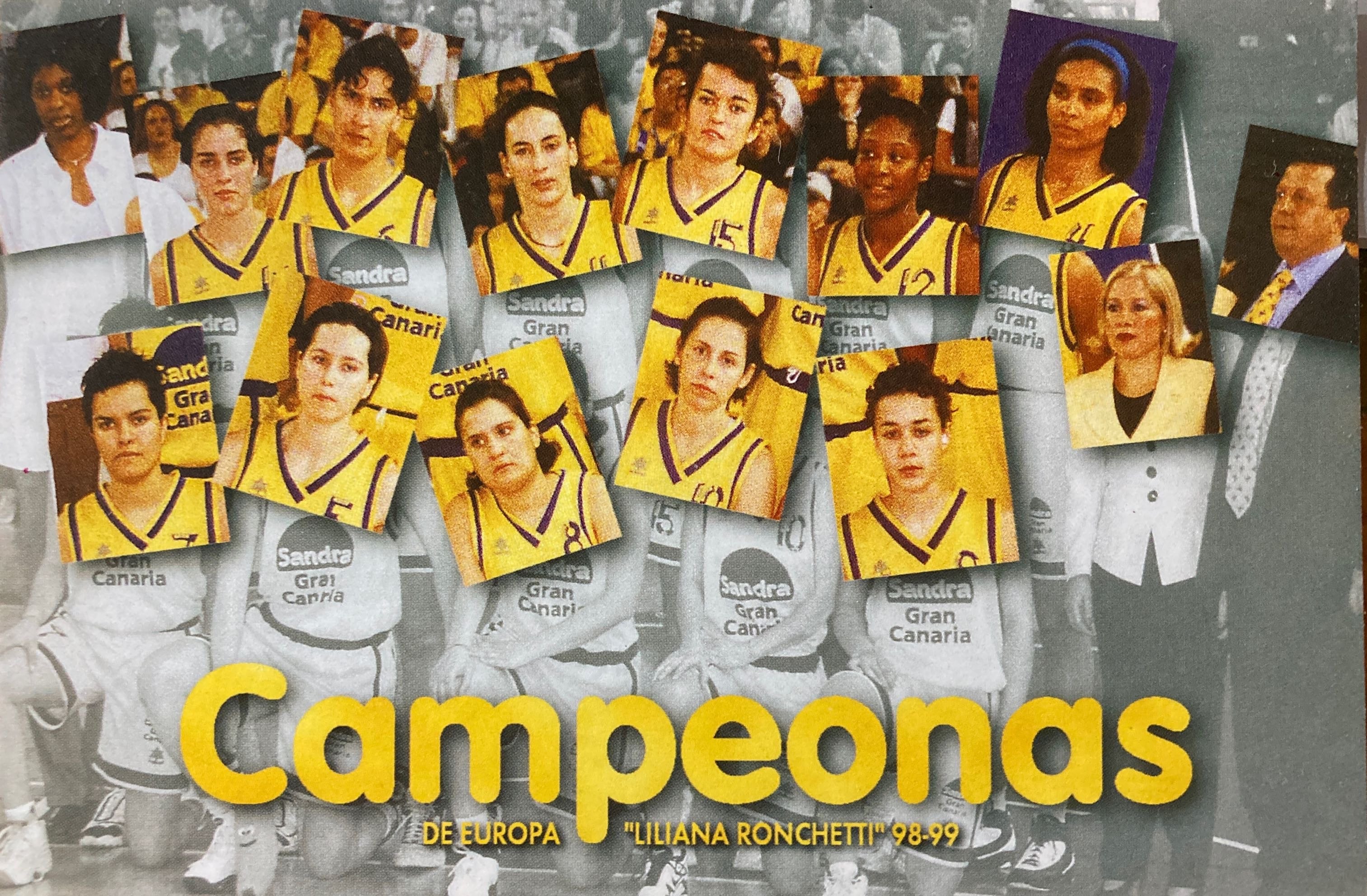 Postal conmemorativa del título de la Copa Liliana Ronchetti de 1999