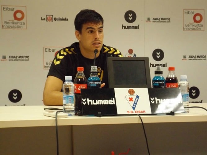 Dani García durante la rueda de prensa celebrada en las instalaciones de Ipurua