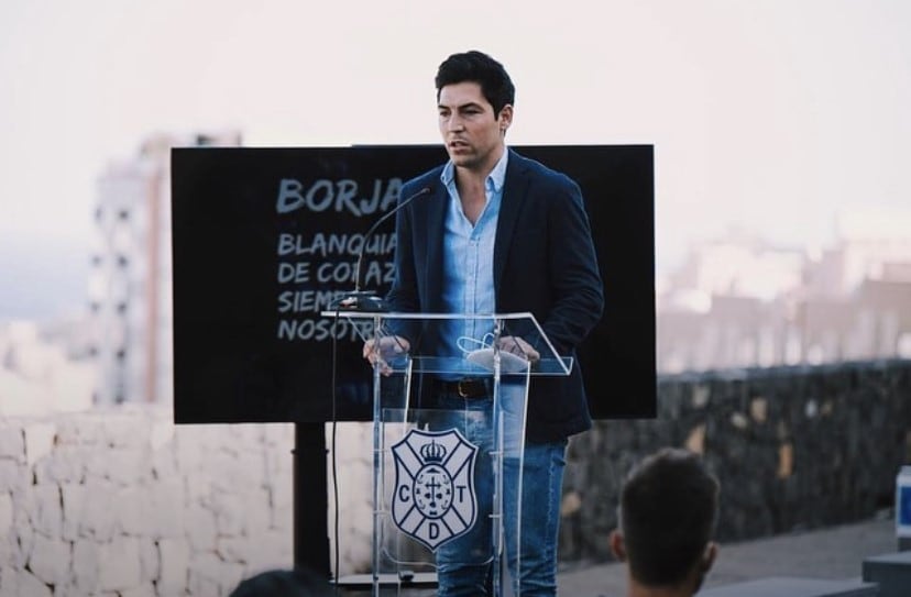 Borja Lasso, en su despedida como futbolista profesional en activo.