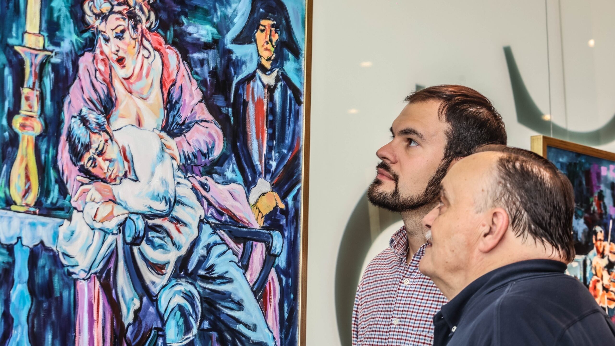 Miguel Ángel Rubio y José Rubio, familiares de Ana María Sánchez y miembros de su Fundación