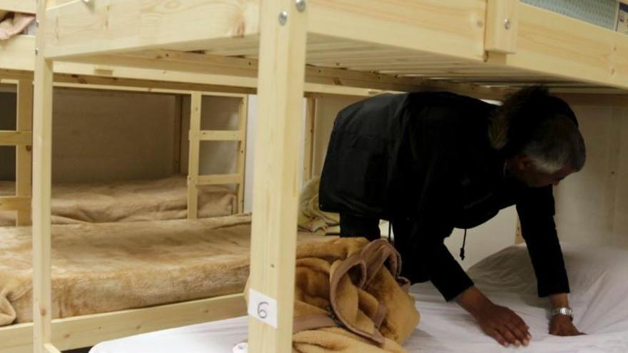 Imatge d'arxiu dels llits instal·lats a les instal·lacions de l'antiga UNED.